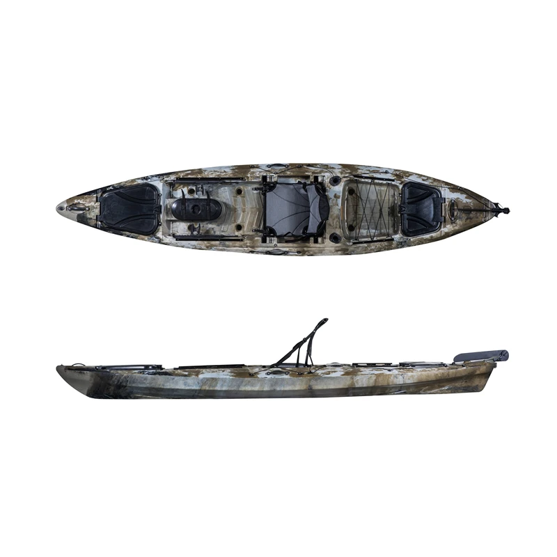 4M large fishing kayak high quality portable 13ft fishing canoe fishing boat sitting on top paddle kayak