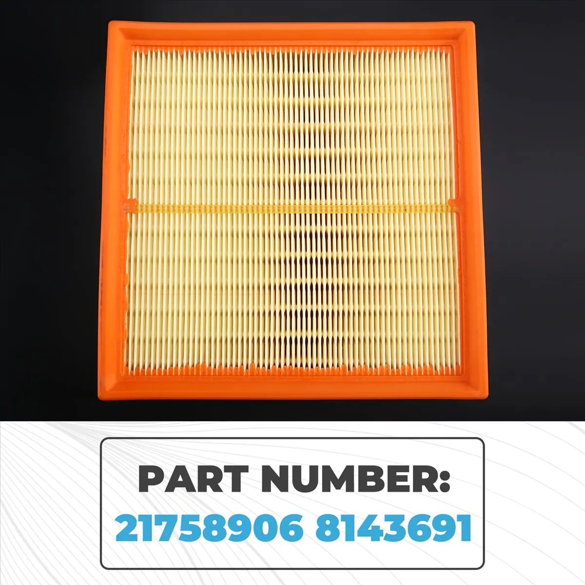 #62U Air Filter Air Conditioning Filter Element,8143691,(Filter Paper)