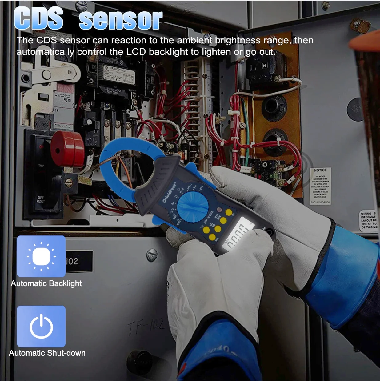 تصميم رفيع للغاية مع فكي مزدوج الفتح، ومقياس متعدد بمشبك رقمي تلقائي بقدرة 6000 عدد، مثالي للقياسات الكهربائية. #1