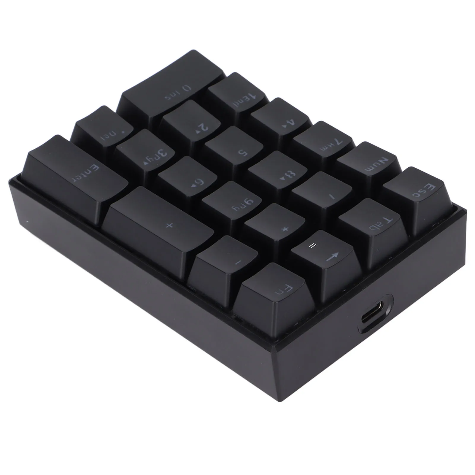 21 Tombol Keyboard Numerik USB Berkabel LED Keyboard Mekanis Keypad Numerik Digital Plug and Play untuk Komputer Laptop