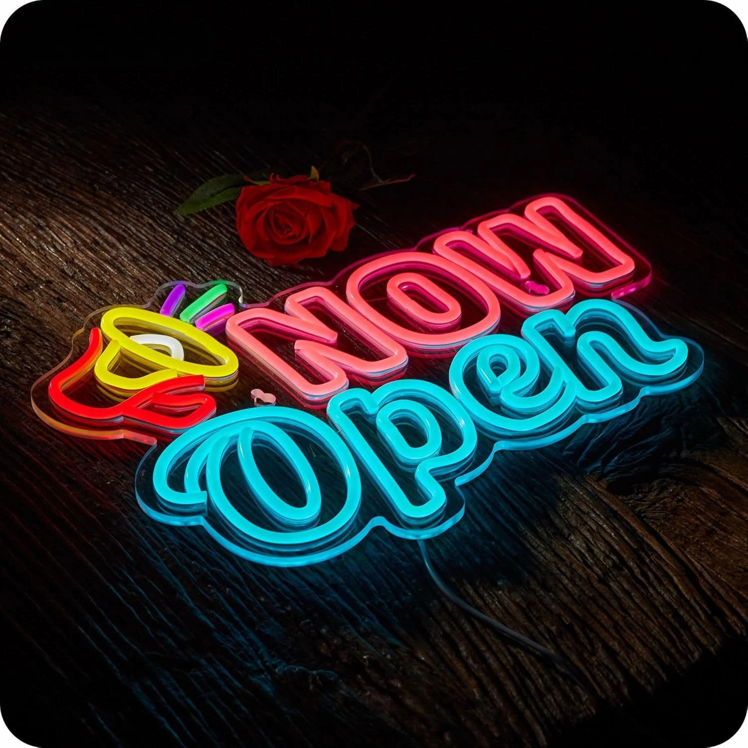Yes We Are Open Neon Sign USB Dimmable LED Neon Light for Tattoo Salon Studio Shop Business Logo Commercial Street Decor Gift