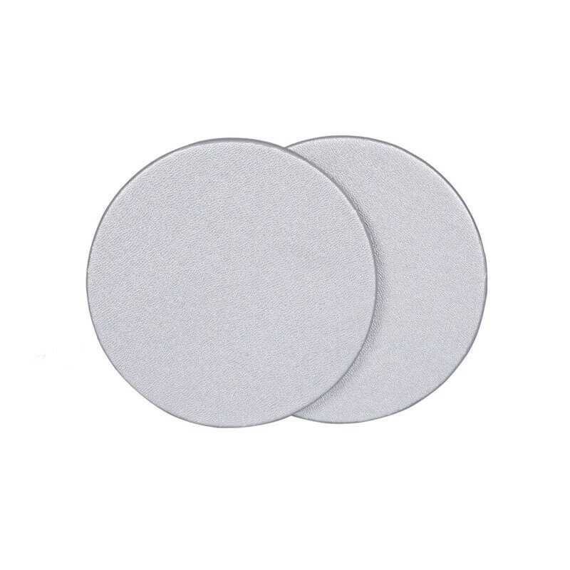 6Pcs Marble Pattern Double Sided PU Leather Coaster Round Heat-resistant Tea Pad Drink Placemats Kitchen Tableware Accessories