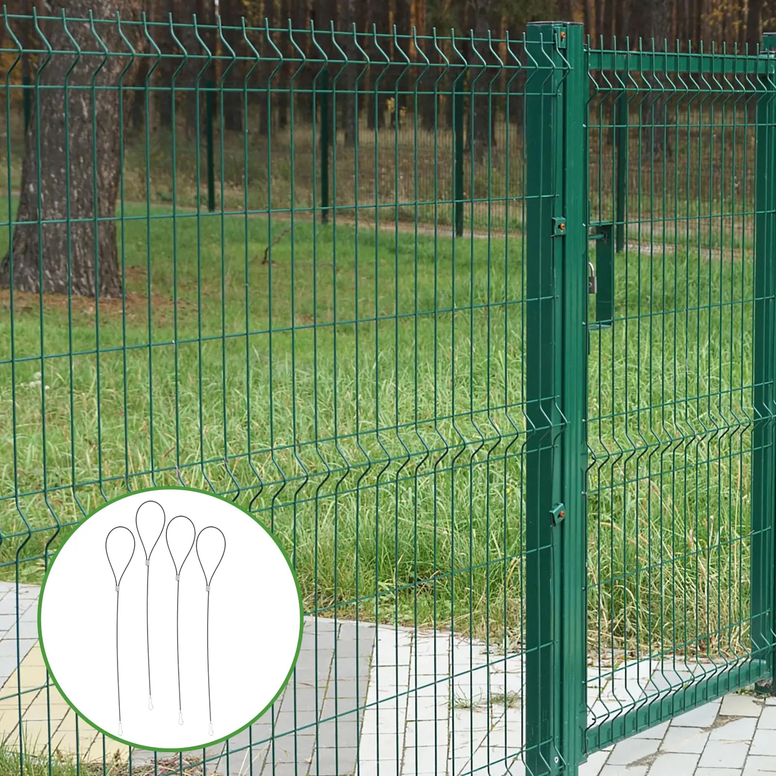 

4pcs Stainless Steel Gate Cables Adjustable Pull Cord For Wooden Metal Fences Latch Cable Pull Gate Opener Backyard Fence Latch