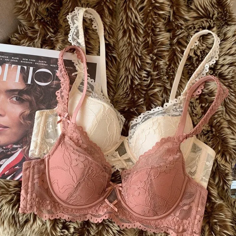 

SP & CITY французский кружевной бюстгальтер с небольшой грудью, женский мягкий стальной бюстгальтер с цветочной вышивкой, сексуальное женское белье, сетчатый бюстгальтер с вырезами