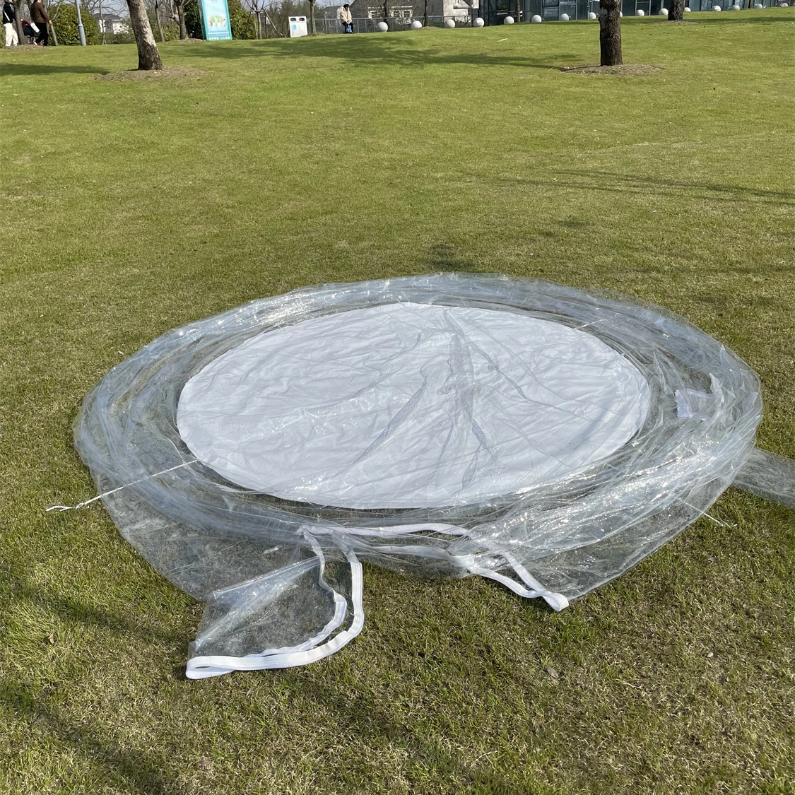 Casa de burbujas inflable para exteriores, carpa de cúpula de burbujas transparente, 4 metros