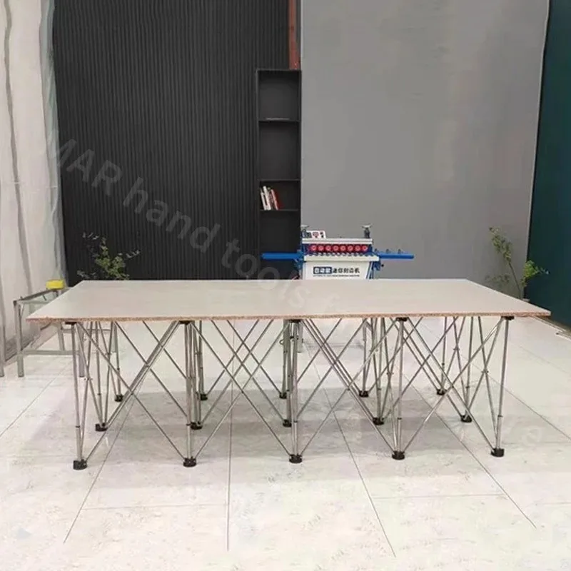 Spider Leg Workbench Foldable Aluminum Alloy Portable Work Sawhorse Support Quick Telescopic Workbench with Carry Bag