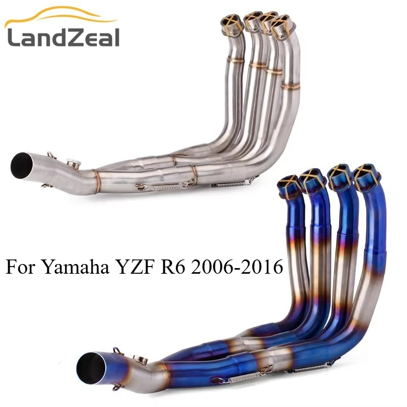 

Motorcycle Escape System Manifold Stainless Full Exhaust System Slip On 51MM Front Tube For Yamaha YZF R6 2006-2016