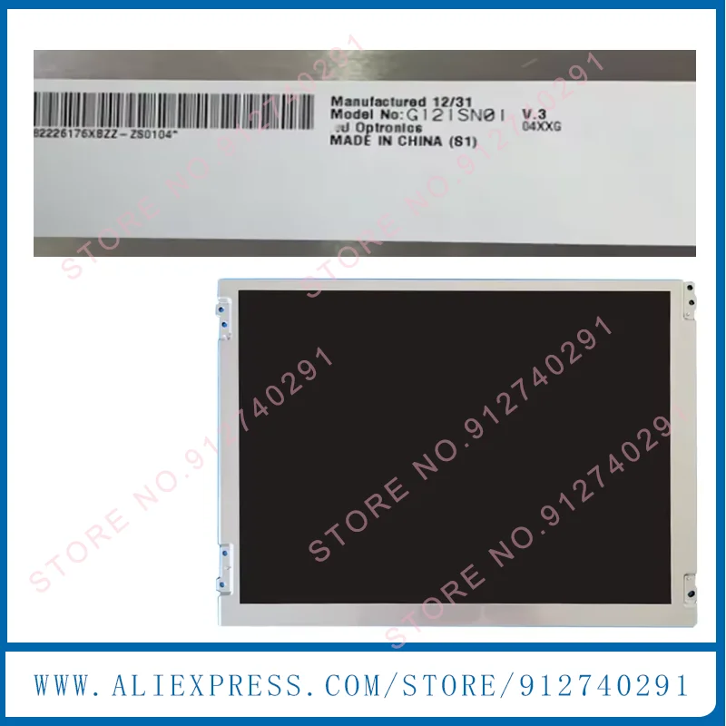 G121SN01 V3 V.1 V.0 Original 12.1 Inch G121SN01 V3 G121SN01 V0 G121SN01 V1 800*600 TFT LCD Display Screen Panel