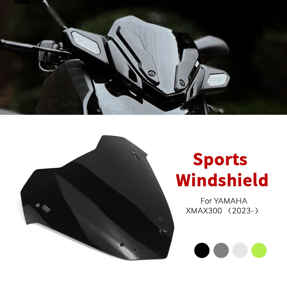 

For YAMAHA XMAX300 X-MAX 300 XMAX X MAX 2023 2024- Motorcycle Sports Visor Windshield Windscreen Wind Shield Deflectore Screen