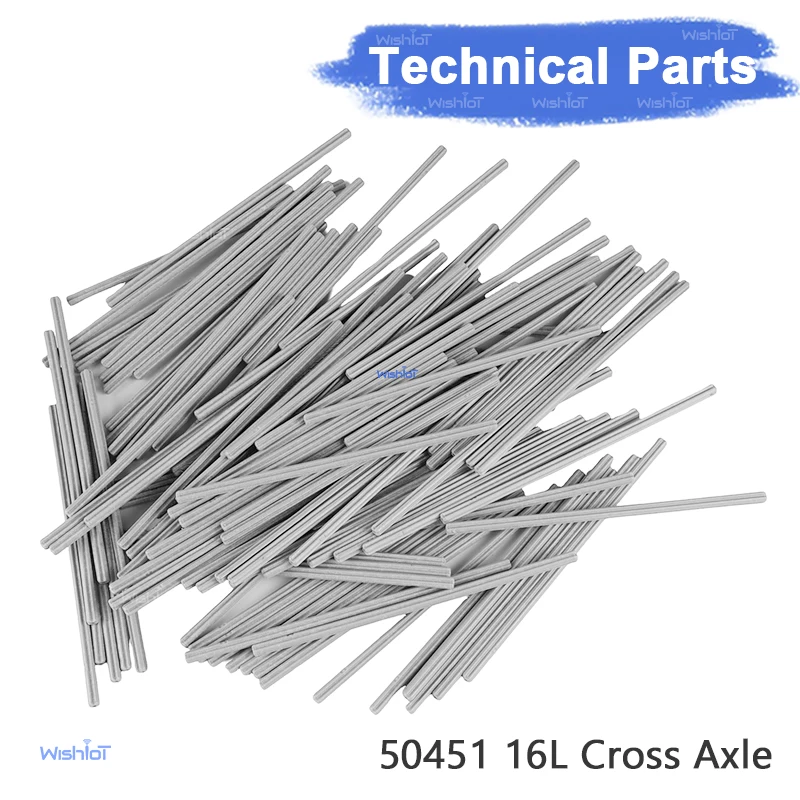 50451 Cross Axle 16L Transmission Shaft Technical Parts for Legoeds MOC Modular Bulk Building Blocks Accessories Toys Gear Kit