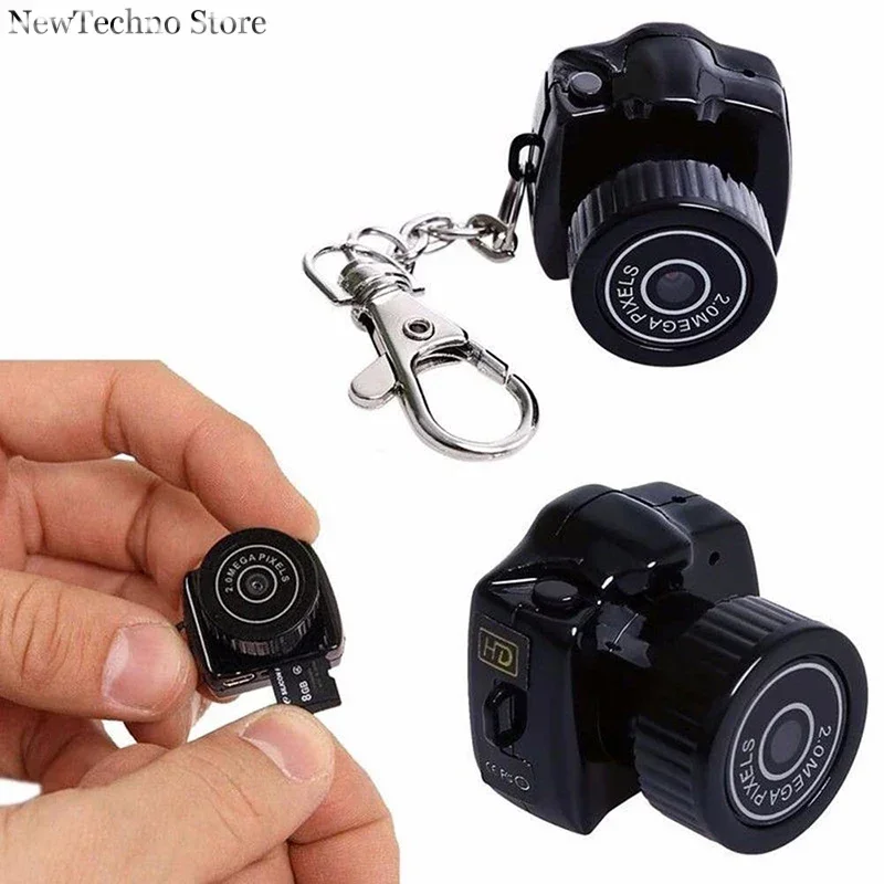 Mini Camera Camcorder 480P Micro DVR Camcorder Y2000 Portable Webcam Video Voice Recorder Camera With Key Chain