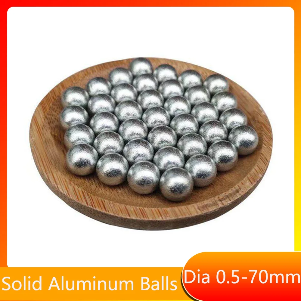Precision Pure Solid Aluminum Balls Aluminium Beads 0.5/0.6/0.7/0.8/0.9/1/1.1/1.2/1.3/1.4/1.5/1.588/2/2.2/2.38/2.5/2.778~70mm