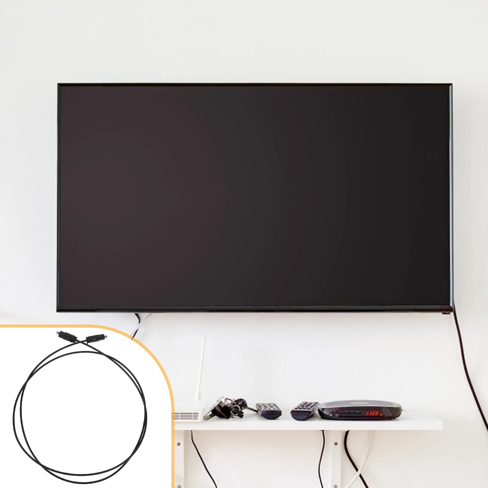 

Digital Optical Cable Fiber for Sound Bar Male to Male Cord 2M 3M 5M 10FT 15FT 20FT Pure Copper Plug Durable Fiber