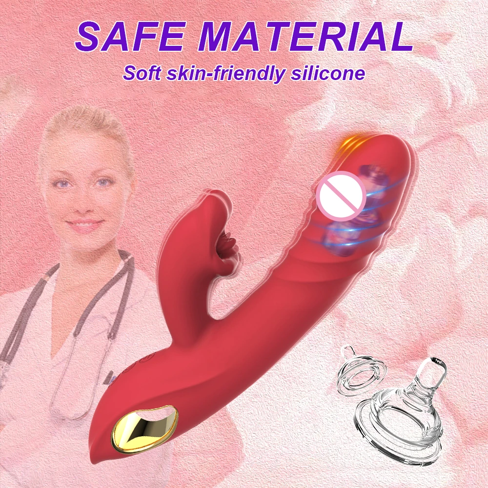 محفز البظر مع 5 أوضاع لعق اللسان تلسكوبية ، الاستمناء الأنثوي ، محفز البقعة G ، ألعاب جنسية للبالغين ، هزاز تحفيز ، 2 في 1 #6