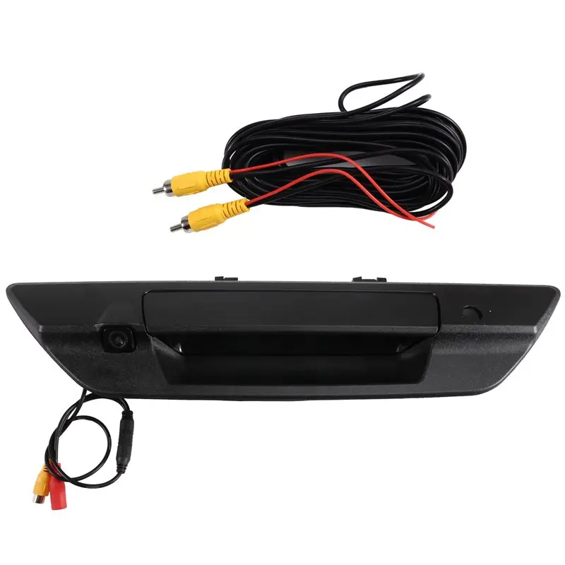 Tailgate Handle With Key-Hole Rear View Backup Pickup Truck Camera For Toyota Hilux Revo 2015-2021 Black