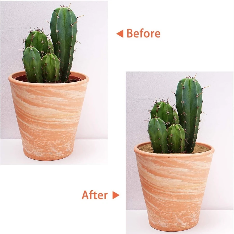 20/30/45/60cm 4pcs natürliche Kokos Kokos Faser Baum Mulch Ring Protector Bio-Matte für Indoor Outdoor Disc Pflanzen abdeckung Blumentopf – Detail 7