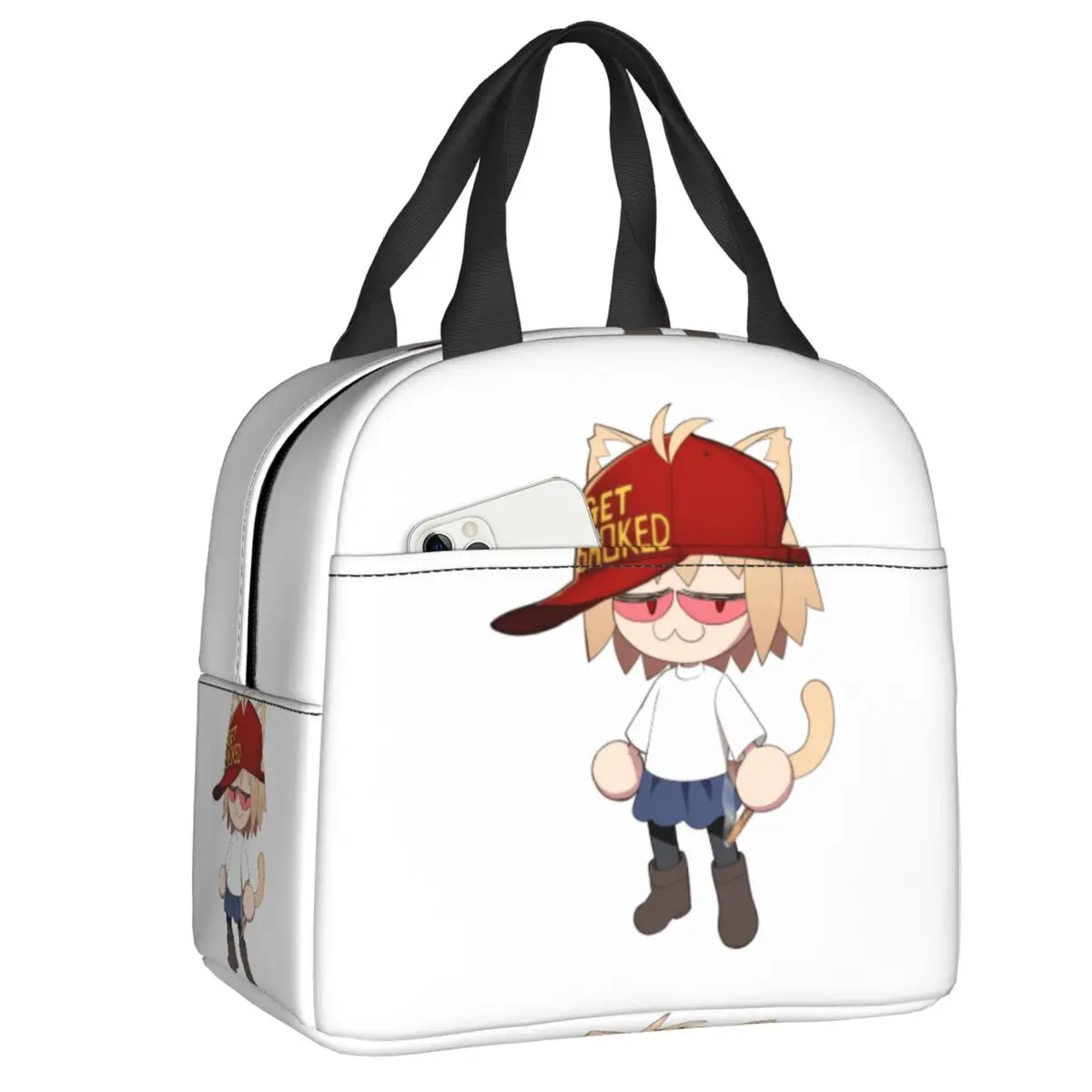 

Custom Neco Arc Cartoon Animated Lunch Bag Women Warm Cooler Insulated Lunch Box for Student School