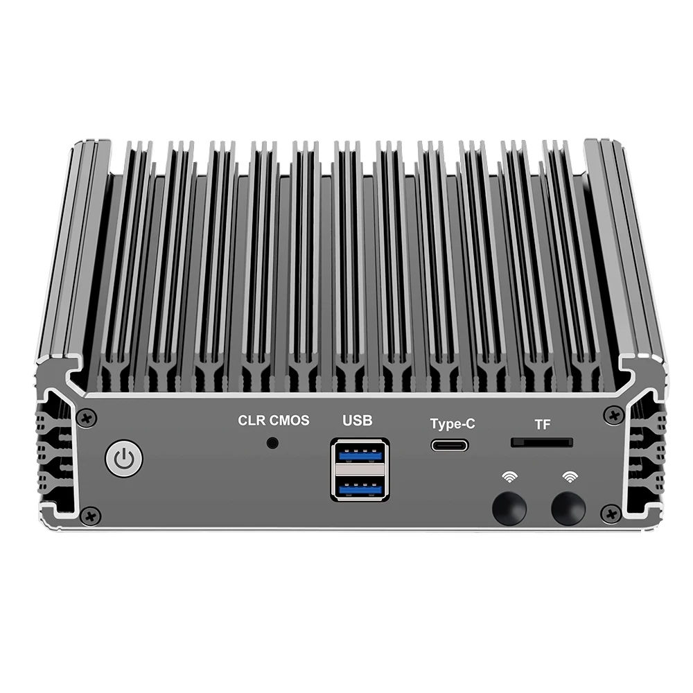 Baru 11 Gen Celeron N5105 2.5G PfSense Router 4 * Lntel I225 Nics 2 * DDR4 NVMe TPM Router Lembut Tanpa Kipas Mini PC Firewall VPN Server