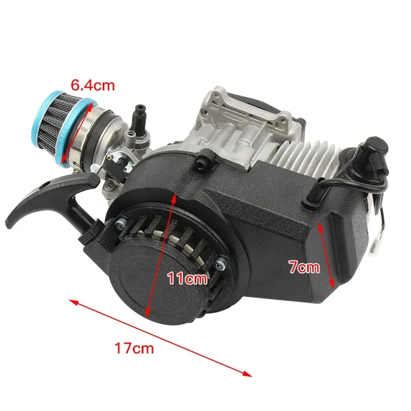 دراجة نارية 2 السكتة الدماغية سحب بدء محرك نقل المحرك مع فلتر الهواء المكربن دراجة الجيب الترابية الصغيرة ATV دراجة رباعية كارت #2