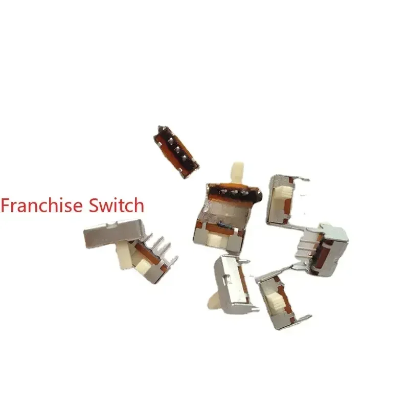 10PCS Toggle Switch Horizontal With Bracket 3 Feet 2 Gears Side Dial Slide  SK-12D07