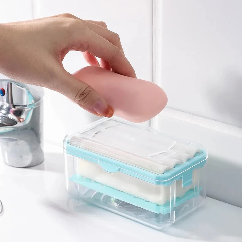 

Luxury Style Hands-free Soap Dispenser Soap Box Multi-functional Soap Box Foaming Soap Box Household Storage Box Draining Box