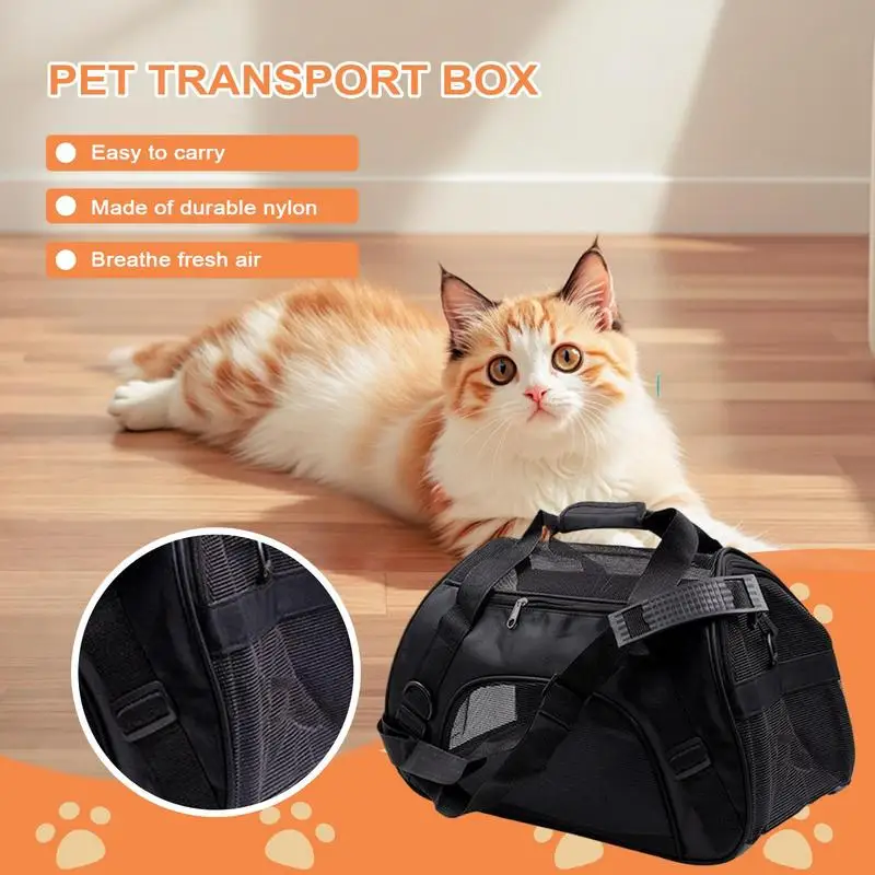 

Dog Carrier Bag Cat Travel Bag Foldable Dog Carrier Portable Soft Sided Carrying Case With Adjustable Shoulder Strap Pet