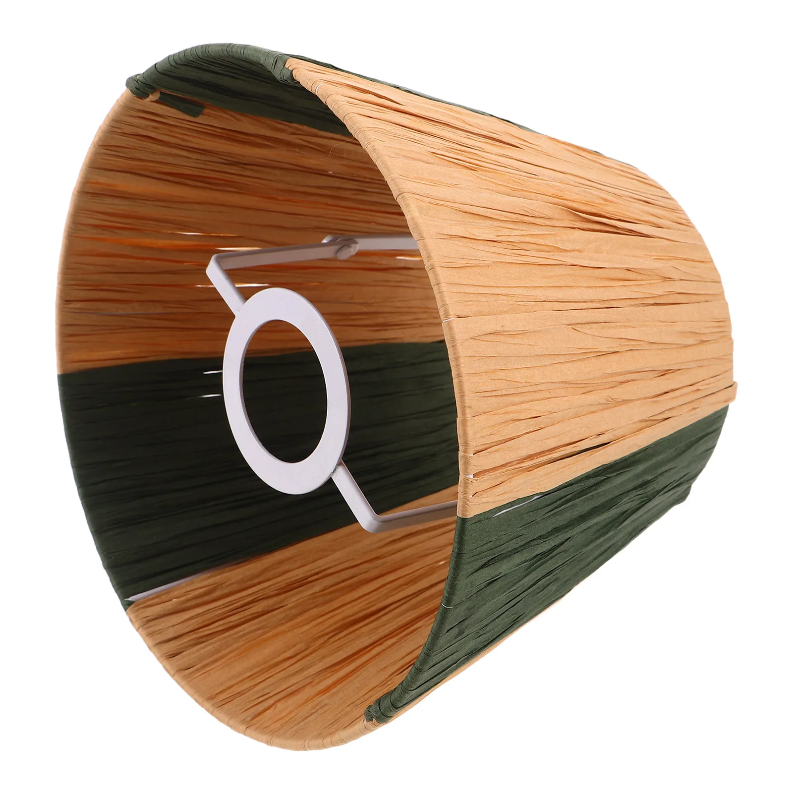 Woven Paper Rope Lampshade Handmade Boho Light Cover for Ceiling Pendant Lamp Romantic Handwoven Bulb .9x5.9x5.1 Inches