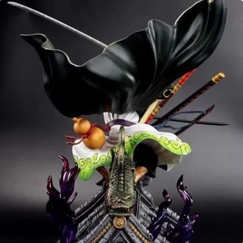 One Piece Sammler-Actionfigur Gk Roof Kimono Roronoa Zoro Drei-Messer-Kampffähigkeit Anime-Modell