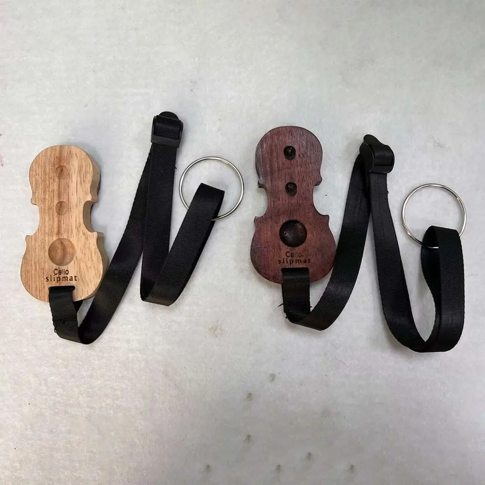 

Durable Wooden Cello Slipmat Adjustable Strap Cello Accessories Cello Antiskid Device Cello End-Pin Stopper