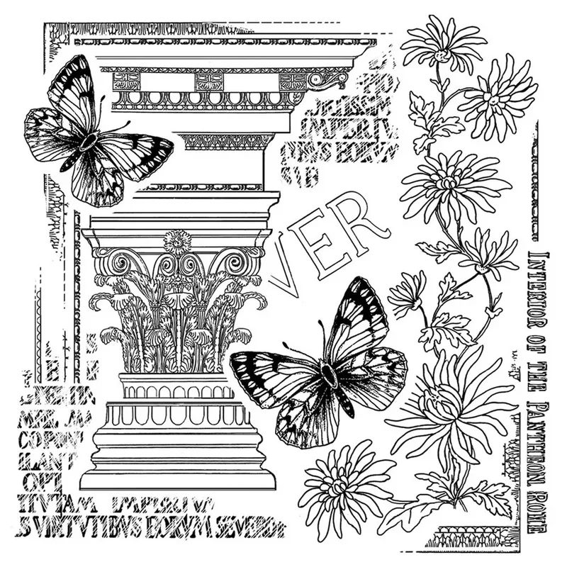 10*10cm 2022 DIY New Clear Stamps For Scrapbooking Paper Making Animal Peacock Butterfly Elk Duck Account Craft Set Card NO Die