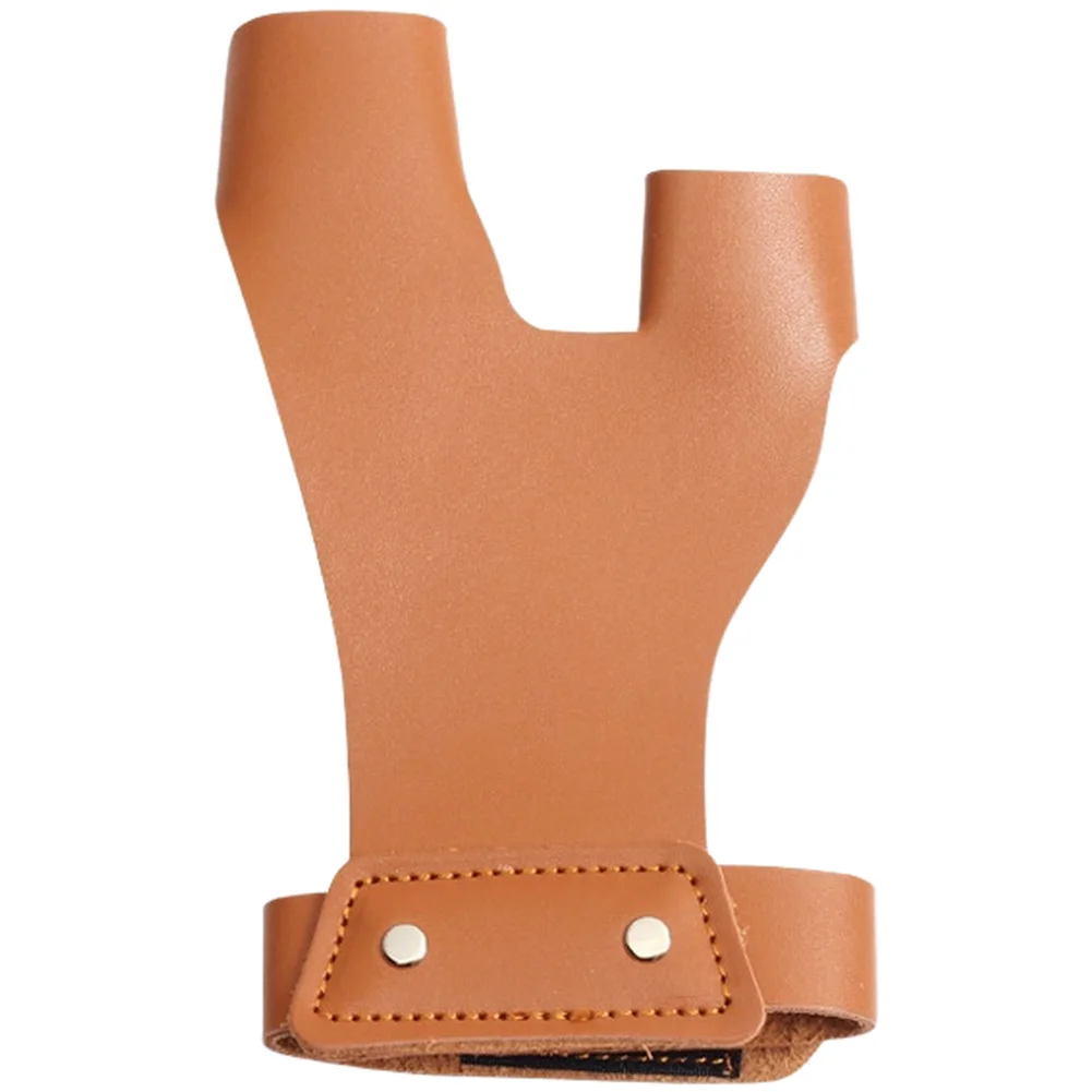 Leather Hand Guard for Sports Training with Comfortable Inner Lining and Reinforced Rivet Details for Reliable Support