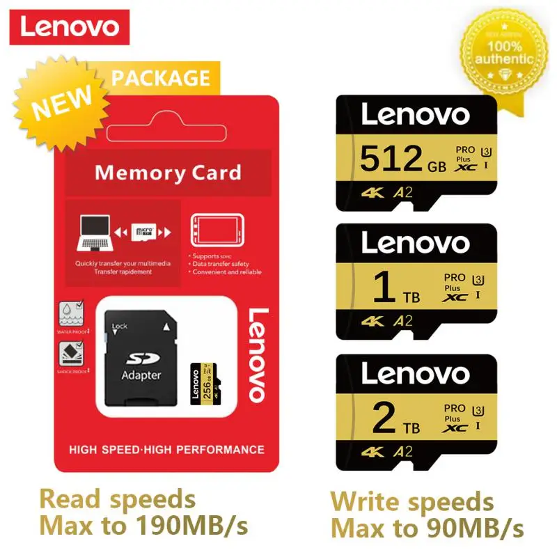 Lenovo Sd/Tf Flash Geheugenkaart Class10 1Tb Flash Sd Geheugenkaart 512Gb 2T 128Gb Waterdicht Cartão De Memória Voor Nintendo Schakelaar