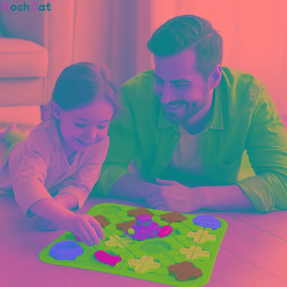 

Plastic Logical Road Builder Games Interactive Montessori Puzzle Car Track Toy Colorful Early Education