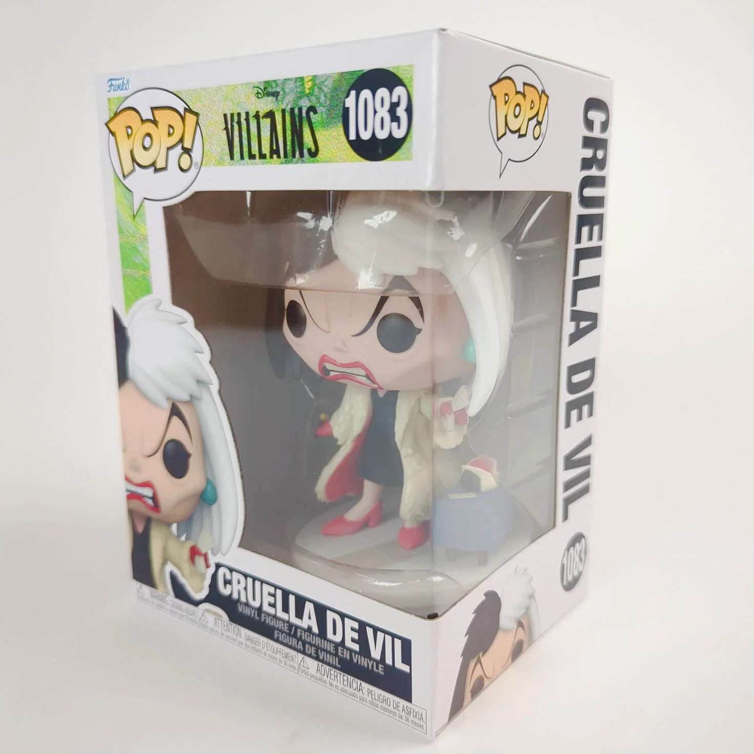 

Фигурка Disney Villains Cruella De Vil Funko Pop # 10683 Официально подлинная коллекционная фигурка ограниченной серии, игрушка для фанатов Диснея в подарок