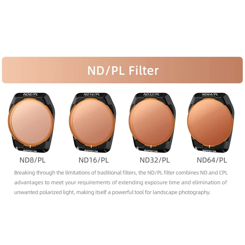 Новый регулируемый фильтр для объектива камеры SUNNYLIFE для DJI Air 3S MCUV/CPL/ND Set/NDPL, комплект фильтров для DJI Air 3S, аксессуары для дронов
