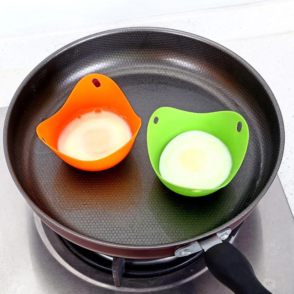 Creative Silicone Egg Poacher Poaching Egg Mold Bowl Rings Cooker Boiler Cooking Accessories Pancake Maker Kitchen Gadgets Tools