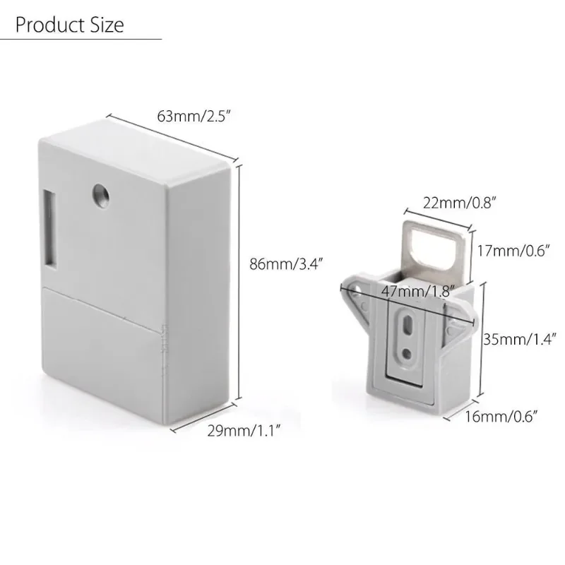 Cabinet Lock Battery IC Card Sensor Cabinet Drawer Intelligent SmartLock DIY Invisible Hidde Digital Lock Without Perforate Hole