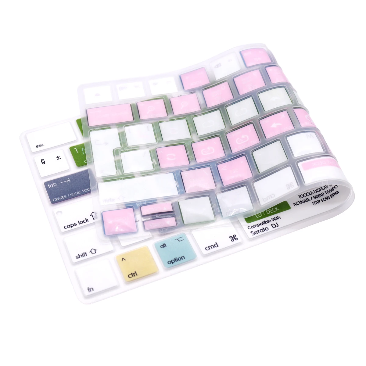 White Shortcut Keyboard Cover EU Layout for Apple iMac Wireless Magic Keyboard 2nd Gen MLA22LL/A A1644 2015 Released