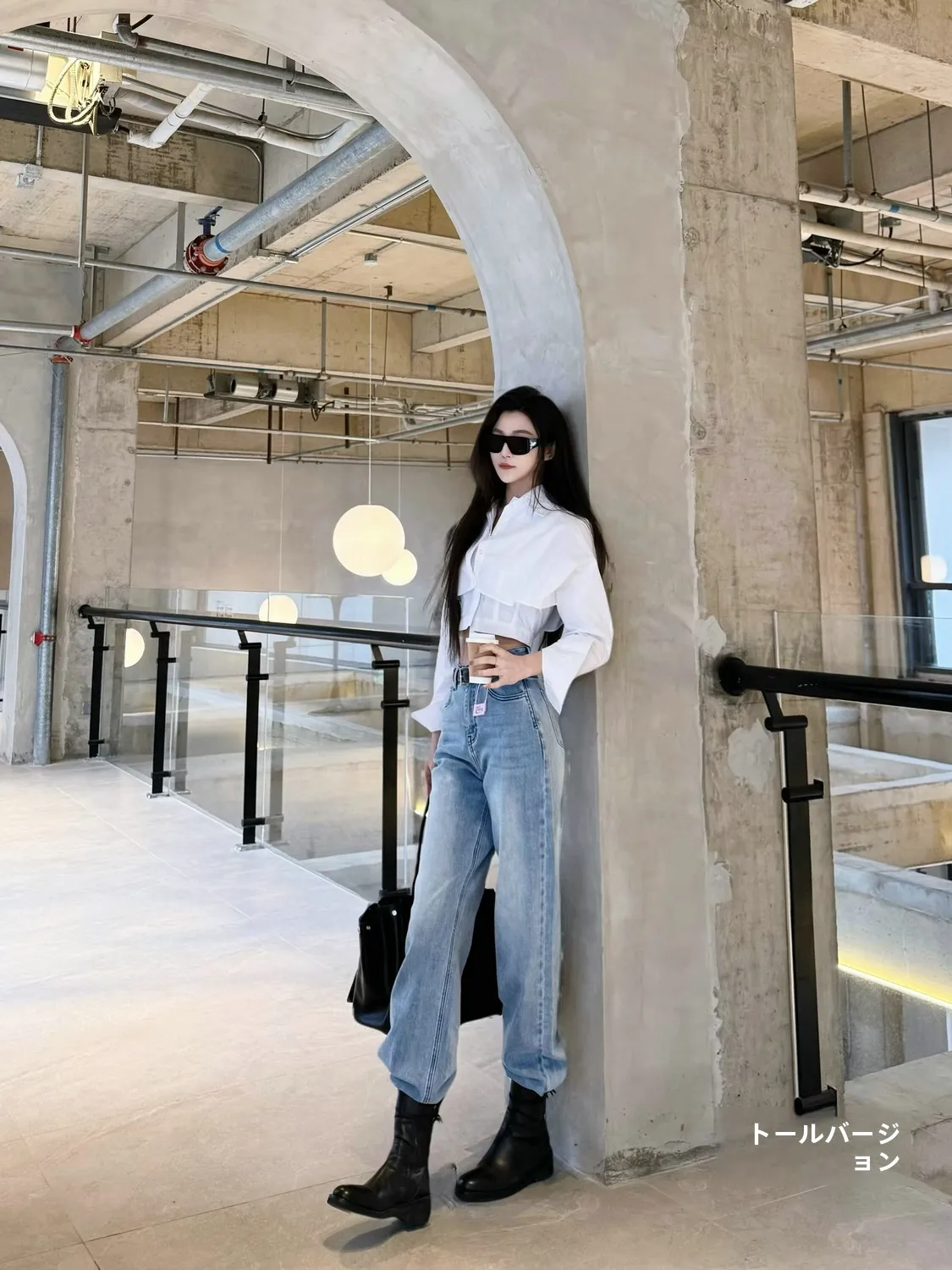 

Джинсы женские синие прямого кроя, удлиненные, с высокой талией, из тонкой ткани, весна-лето, большие размеры, свободный крой, стройнящие