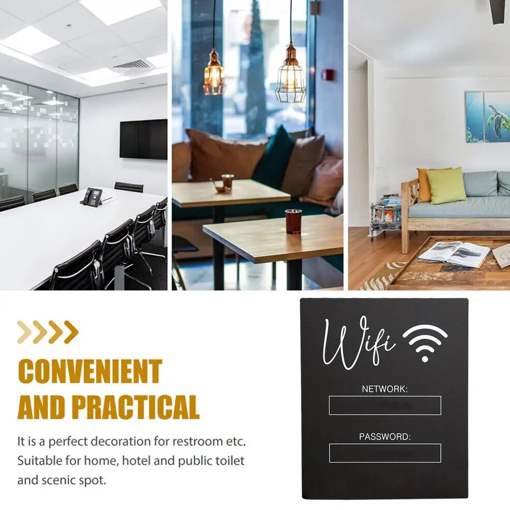 Acrylic Wifl Board Public Place Identification Sticker Notice Account Shop Handwritten House Identificat Board WiFi Passwor T8O5