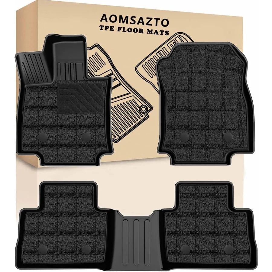 

Всепогодные двухслойные коврики для Venza 20212025 Rav4 20192025 Полный комплект резиновых напольных вкладышей для 1-го 2-го ряда с AntiSk