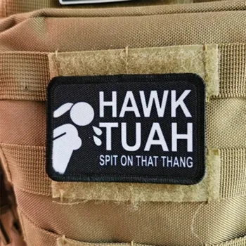 Hawke's Tuya Patch Hawk Tuah Spit On That Thang Aufkleber Streichgeschenke