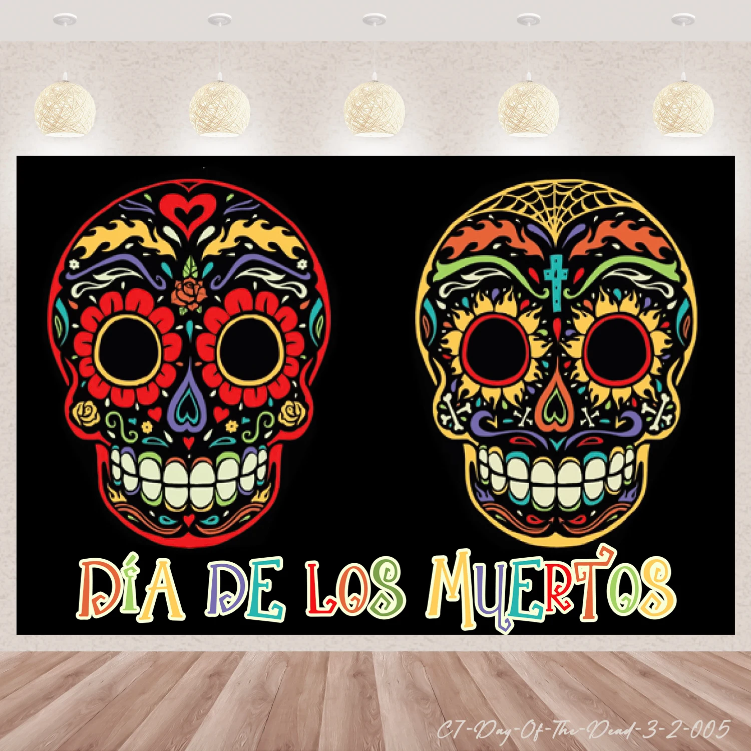 Mexico Day Of The Dead Background Party Baby Shower Photography Props Vinyl Room Decor Supplies Portrait Poster Photo Studio