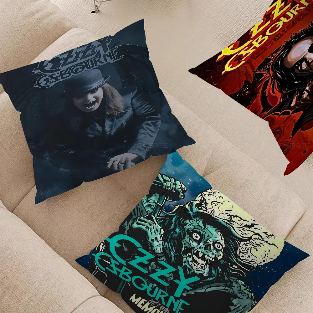 Heavy Metal Band Rock Ozzy Osbourne Band Pillow Cushion Cover Pillowcase Living Room Sofa Home Decor Customized