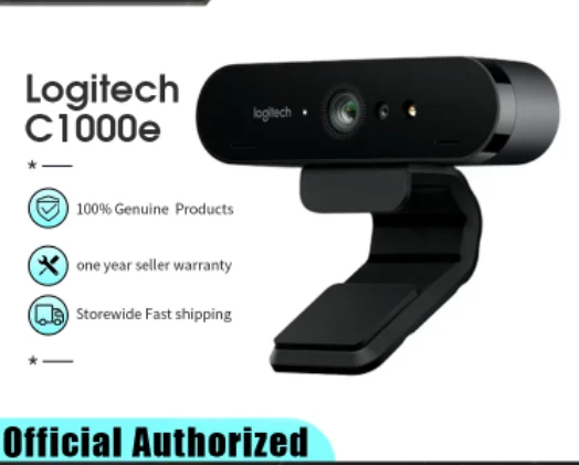 

Original C1000e BRIO 4K Webcam Simple Package Video Conference Streaming Recording Compatible For Pc