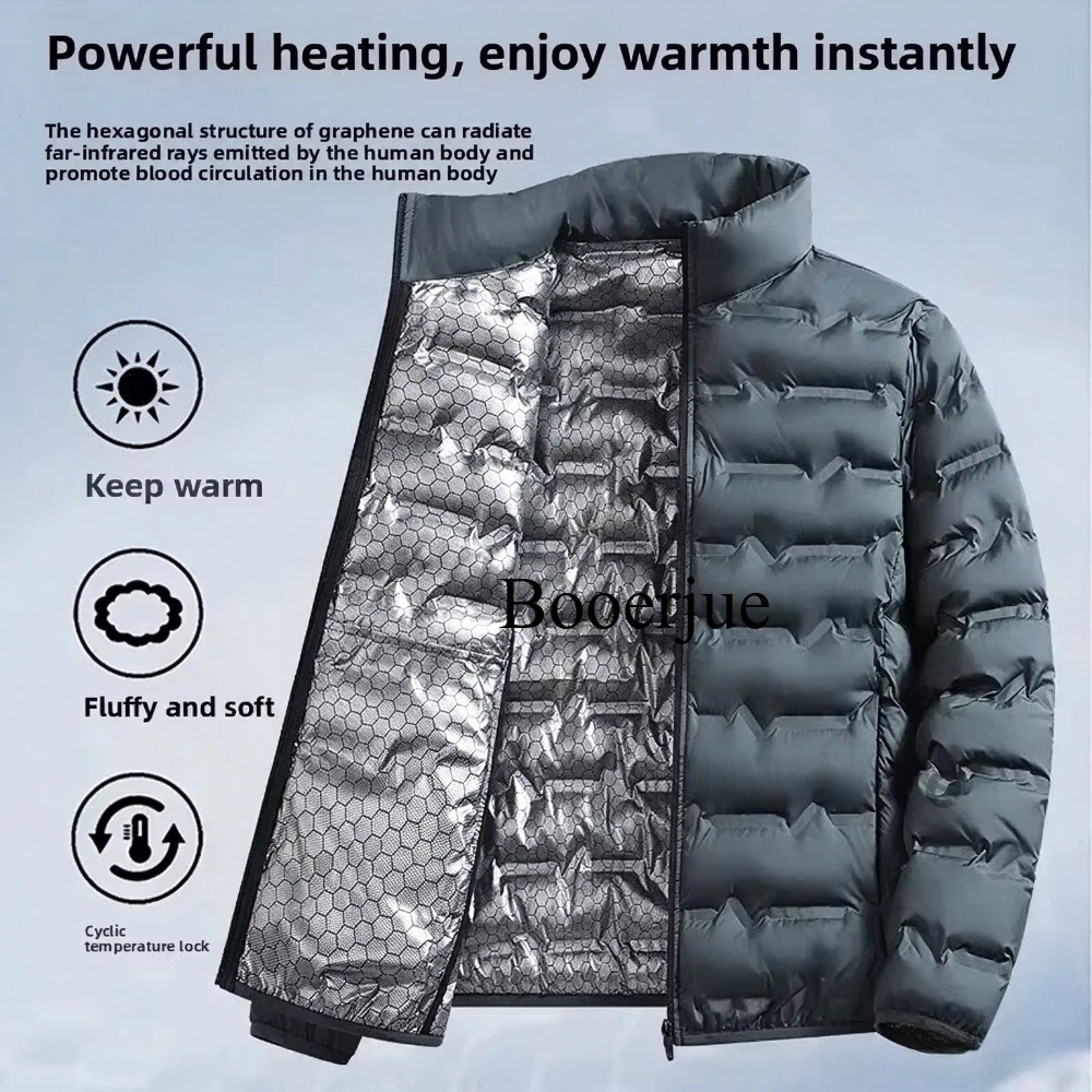 Heren donsjack met zelfverwarm - Winter Clothing Hiking recensie en prijs