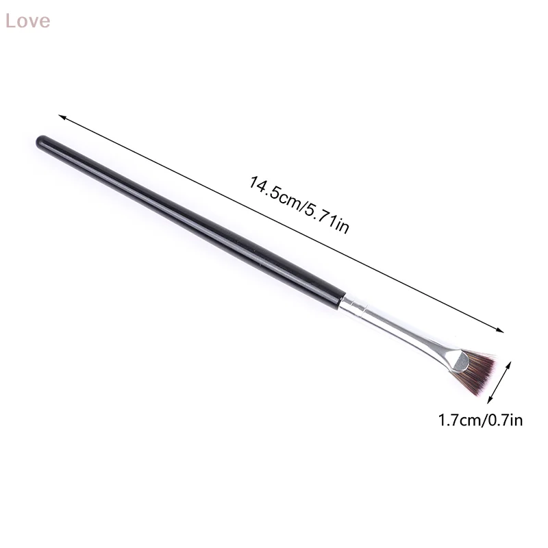 [L & P] brosse à cils professionnelle ventilateur Mini brosse pour Application anti-cernes et outil de maquillage détaillé