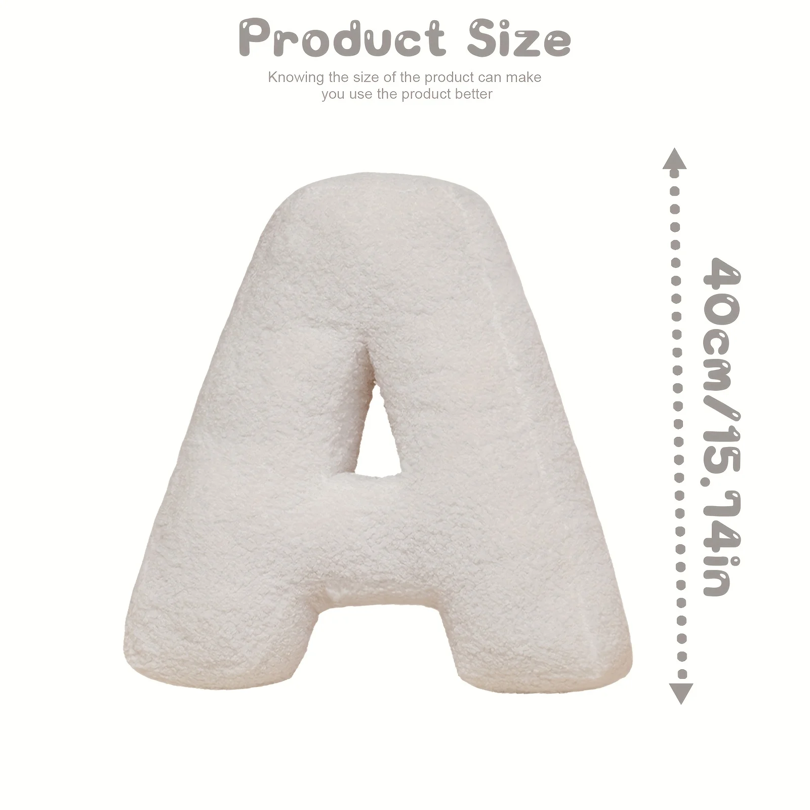 DIY Letter Throw Pillow Soft Polyester Filling Ensures Cozy Interactive Accent Piece Support with Minimalist Look White Creative