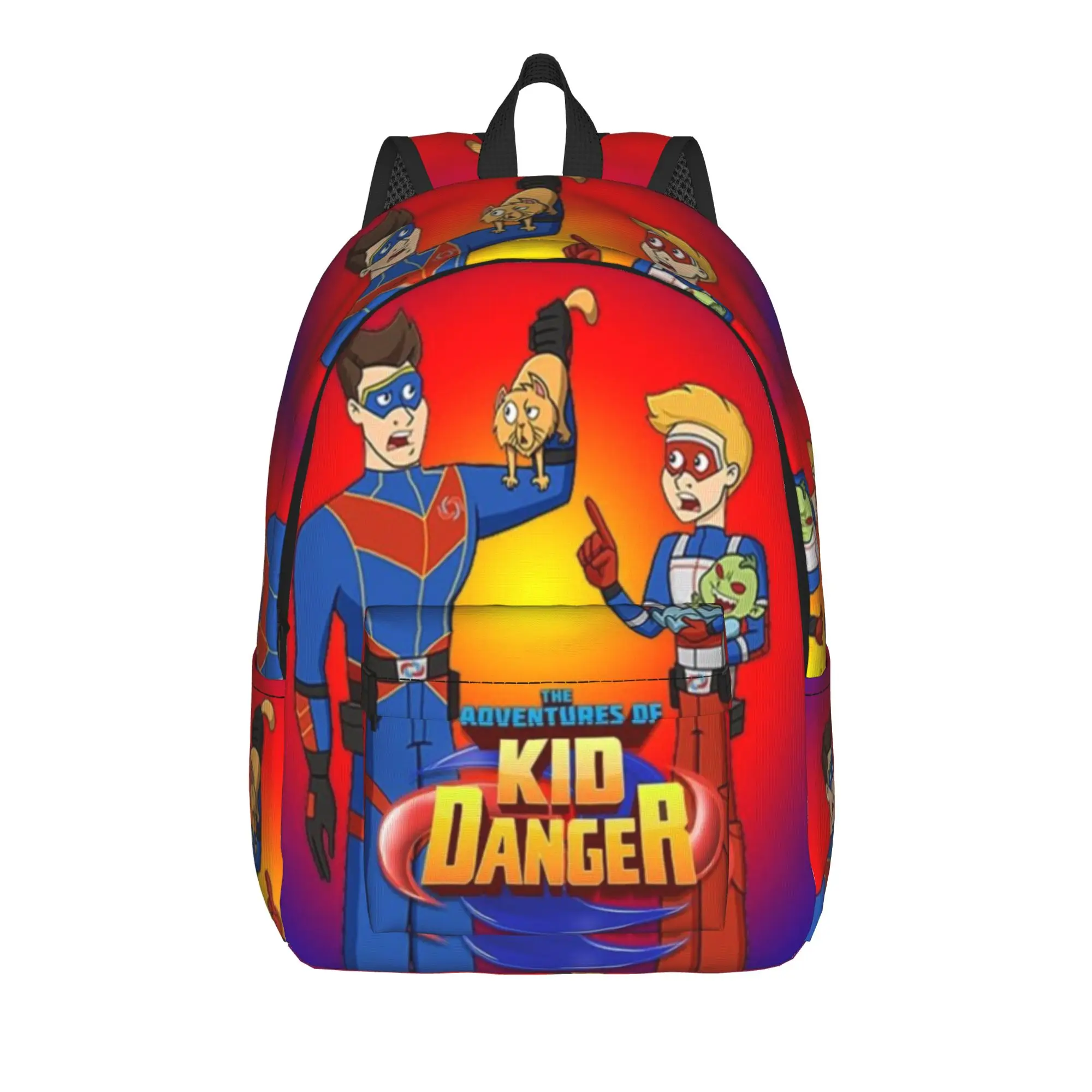 Captain Henry And Kid Danger  Backpack for Men Women Casual Student Work Daypack  College Canvas Bags Gift