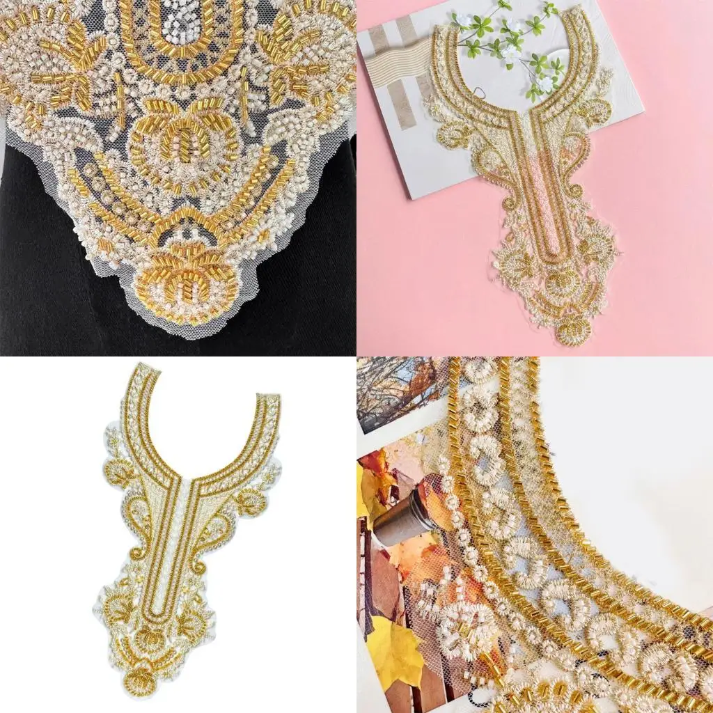 

Шить на воротничках свадебное платье кружевное аппликация для вечернего платья y08e